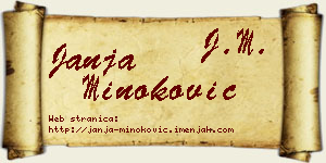 Janja Minoković vizit kartica